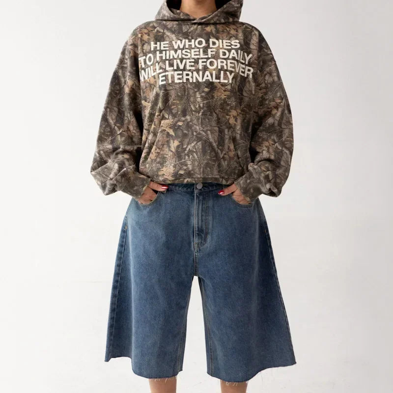 Y2K Hip Hop Retro Harajuku Hoodies Oversized Camouflage Pattern  Soft Warm Hooded Sweatshirt Fashionable Men  Women Street Wear Viralgem Store