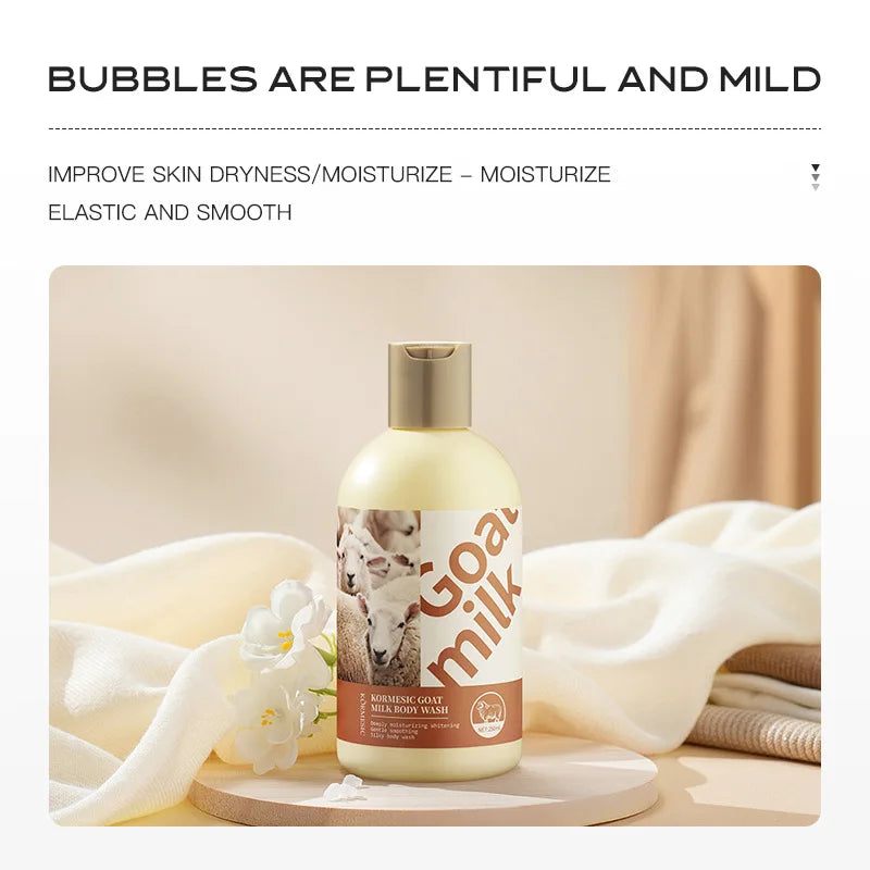 250ml Goat Milk Shower Gel Body Cleanser Remove Body Date Skin Nourishes and Balance The Skin Moisturizes and Lighting