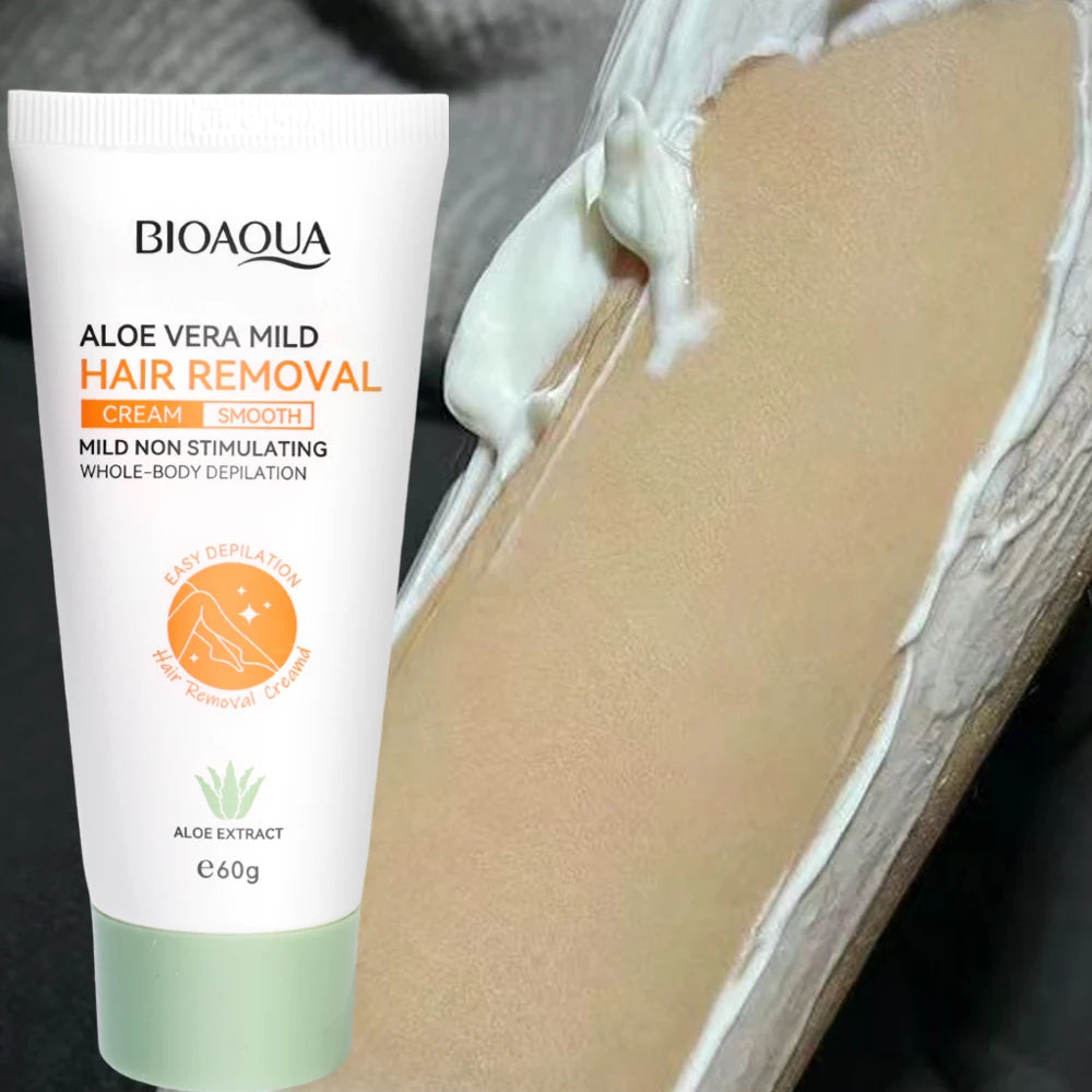 Aloe Vera Fast Hair Removal Cream 60g Painless Underarm Body Face Private Areas Hairs Remove Depilatory Wax Women Men Skin Care Viralgem Store
