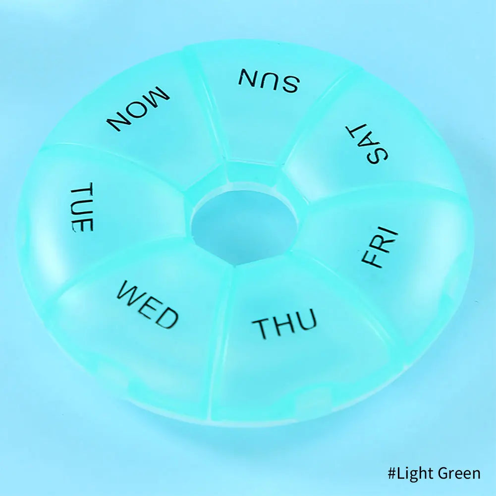 1pc Portable Weekly 7 Days Pill Box Holder Medicine Storage Organizer Case Travel Pill Case Container