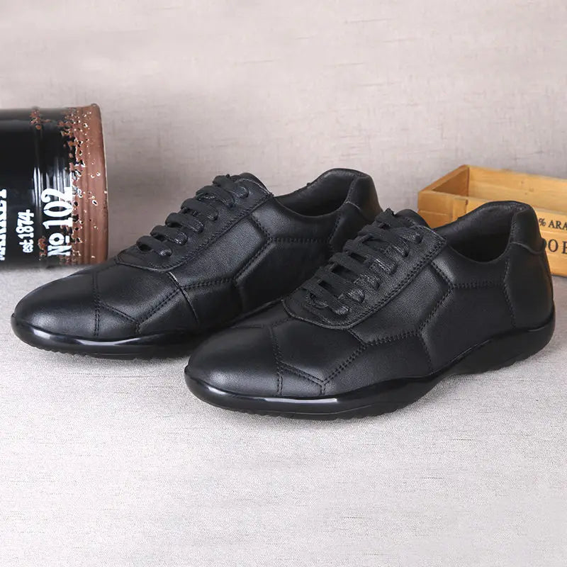 Trendy Genuine Leather Shoes Men Lazy Lightweight Bean Shoes Fashion Boat Luxury Flats Bottom Loafer Walking Driving Size 37 45 Viralgem Store