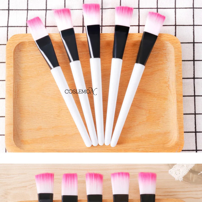 1/3/6pcs Face Skin Care Tools Mask Mud Mixing Brush White Acrylic Handle Fiber Hair Cosmetic Applicator DIY Beauty Tools