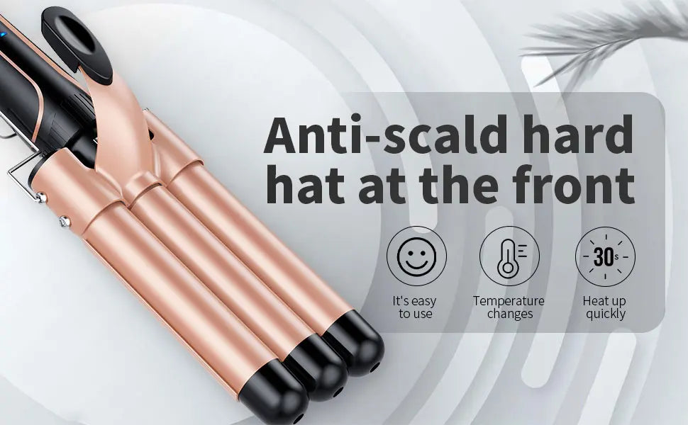 5 in 1 Curling Iron Set with Curling Brush, 0.35”-1.25” Hair Curler Wand for Hairstyle and Heat Resistant Gloves and Hair Clips Viralgem Store