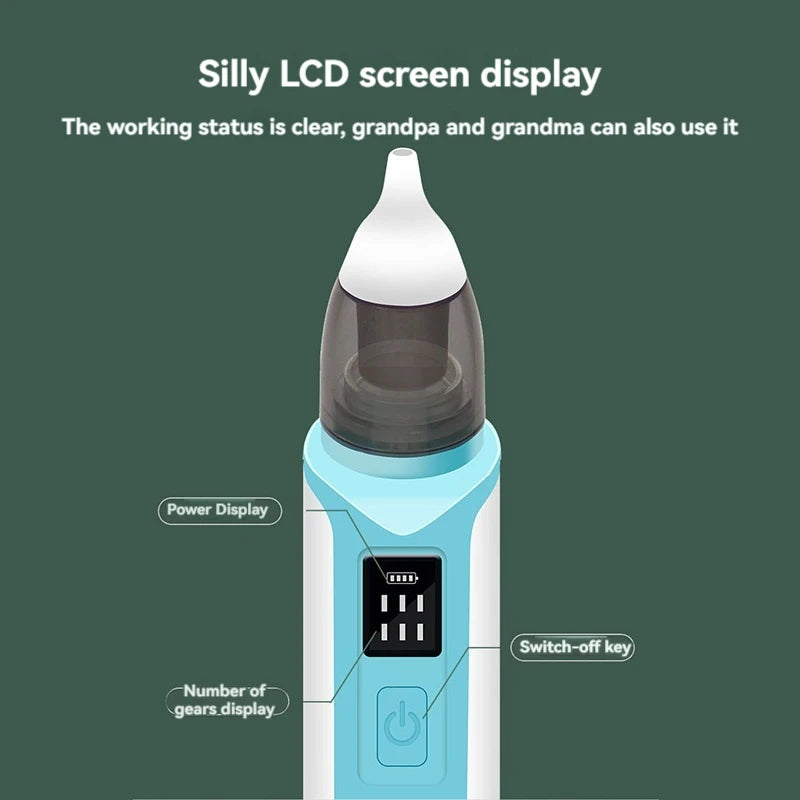 2024 New Pattern Baby Electric Nasal Aspirator Charging Version Newborn Baby Nasal Aspirator Suck Out Prevent Nasal Congestion Viralgem Store