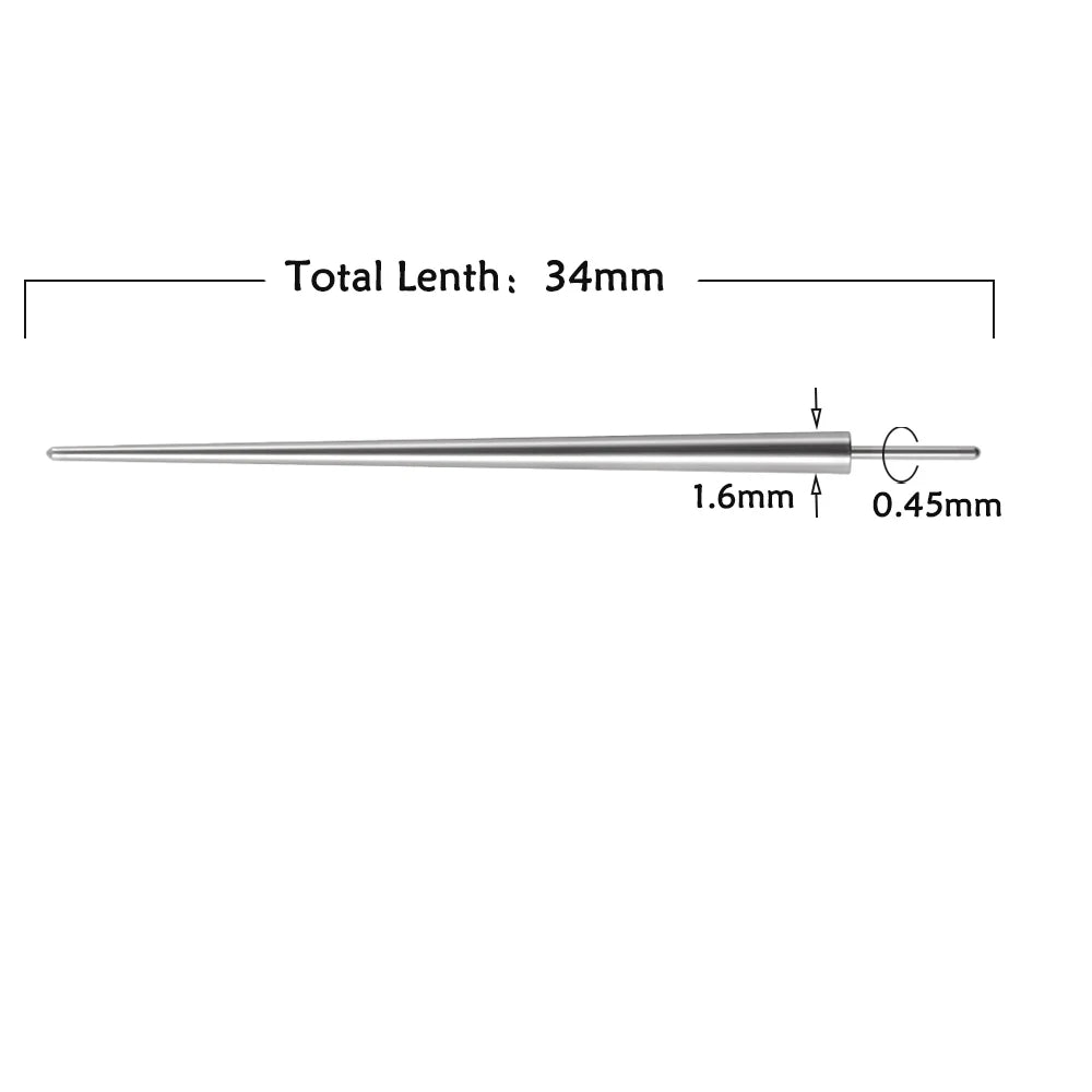 Surgical Steel 14/16/18G Insertion Taper Easy For Thread Threadless Piercing Earrings Jewelry Wear Easy Tool Viralgem Store