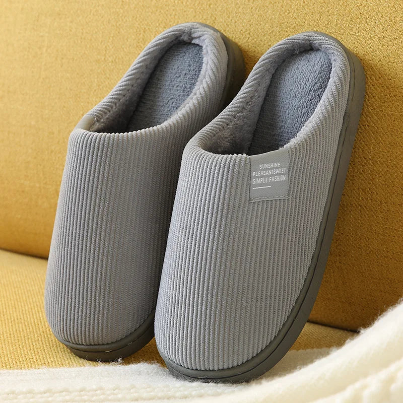 Women's Men's Thick Soft Bottom Home Slippers Household Plush Slippers Anti-slip Thermal Slippers Indoor Winter Viralgem Store