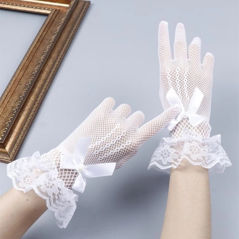 Transparent Sunscreen Sexy Driving Gloves Women Gloves Ultra Thin Dress Gloves Sheer Tulle 70cm Long Female Gloves Women Gloves