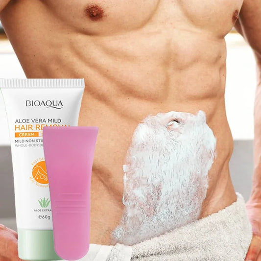 Aloe Hair Removal Cream Painless Hair Remover Semi-Permanent Intimate Areas Growth Inhibitor Depilatory Armpit  Arm Body Care