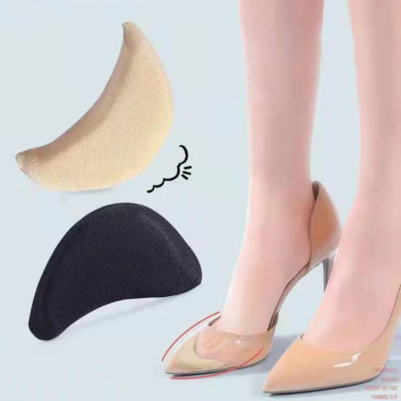 Sponge Forefoot Insert Pads Women Pain Relief High Heel Insoles Reduce Shoes Size Filler Protector Adjustment Shoe Accessories