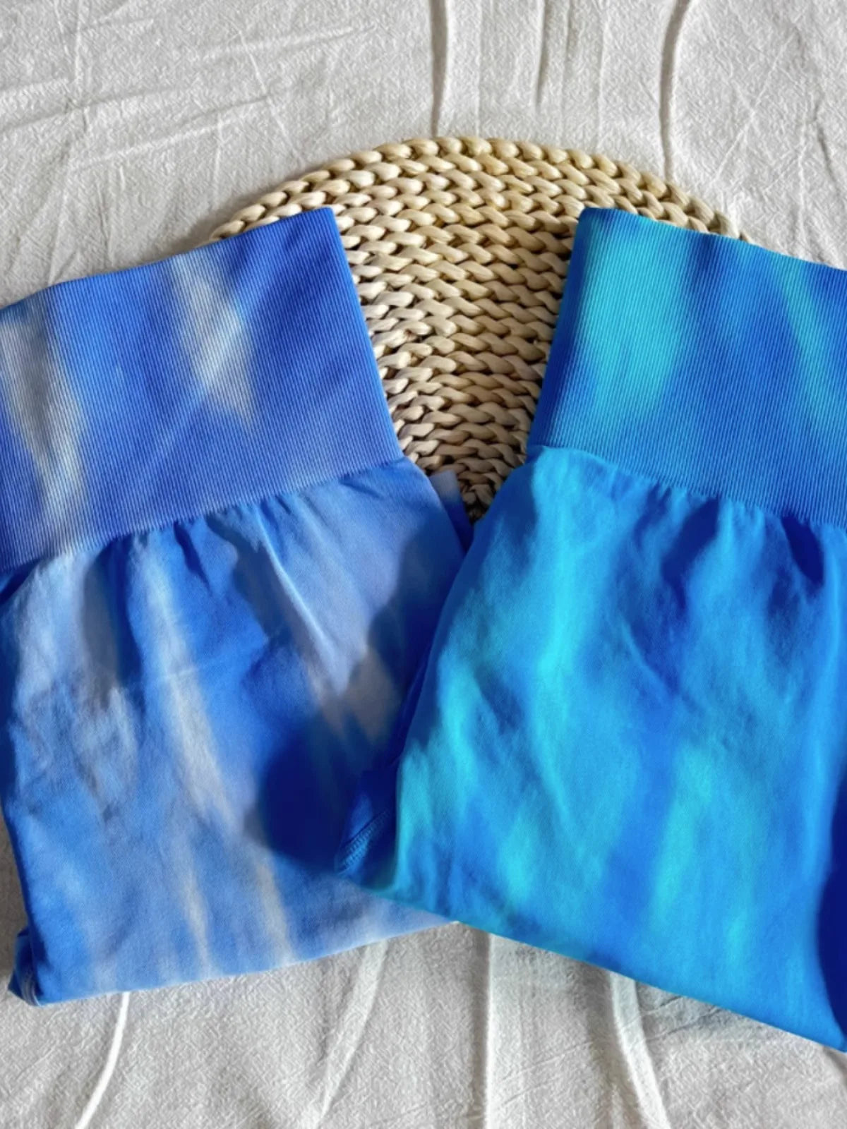 Tie Dye Aurora Shorts Female Seamless Slim Leggings Gym Running Cycling Stretchy Leggings High Waist Hip Liftting Yoga Shorts