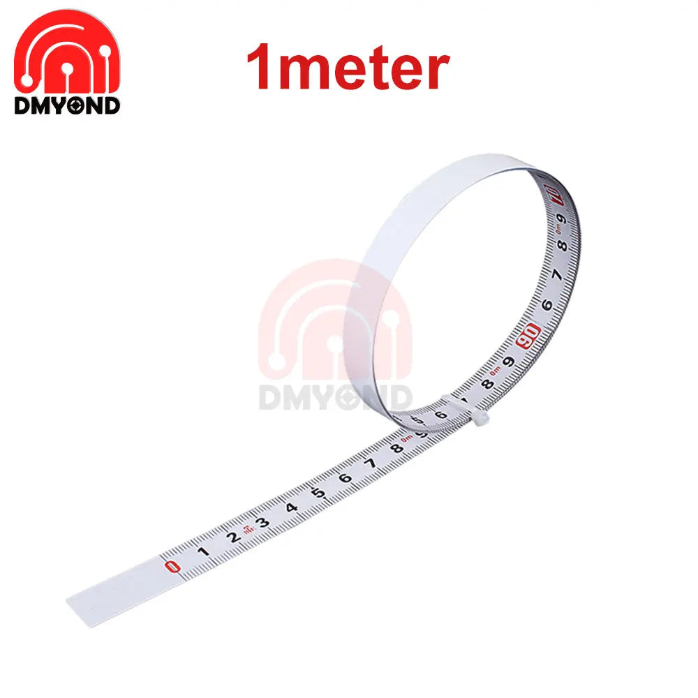 Sticky Ruler Scale With Glue Sticker Woodworking Guide Rail Self-Adhesive International Standard Scale Tape Measure Flat Ruler