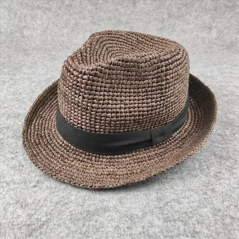XL Large Size 61cm Panama Straw Hat for Woman and Man Foldable Straw Woven Sun Hat UPF 50+ Uv Sun Protection Shading Summer  Hat