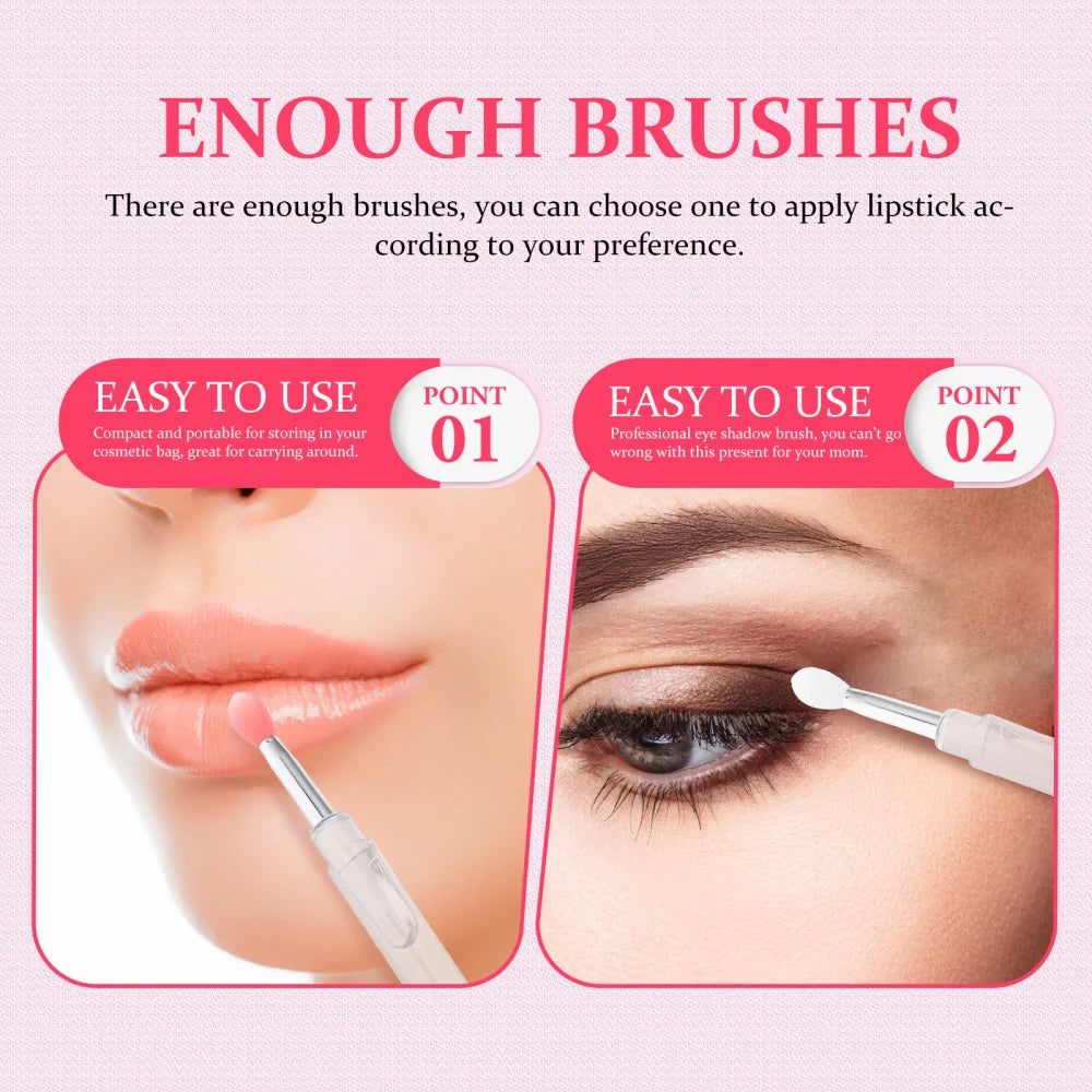 6Pcs Makeup Brush Silicone Heads Lip Mask Brush Tool Women Eyeshadow Lipstick Makeup Applicator for Girls Ladies Beauty Tools Viralgem Store