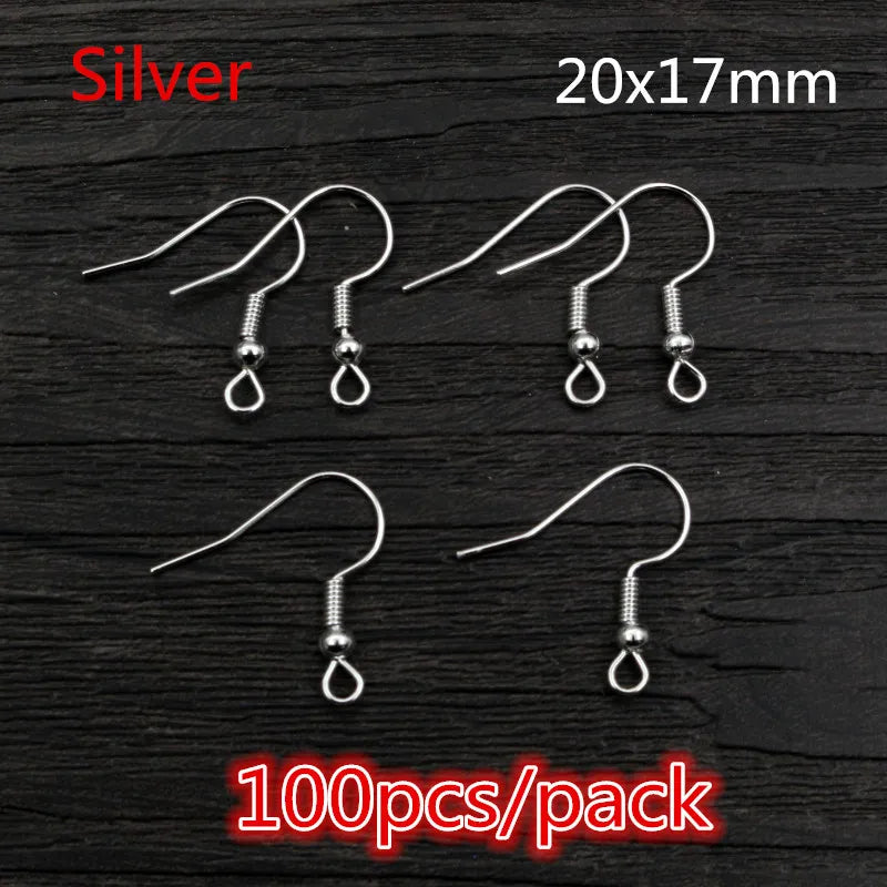 50-200pcs DIY Jewelry Making Accessories Findings Earring Hooks/Jump Rings/Lobster Clasps Craft