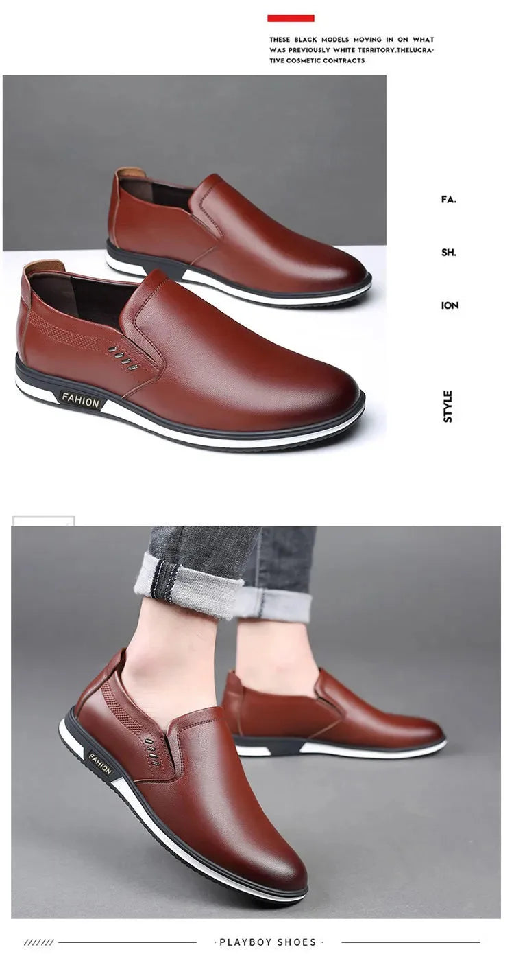 2024 Fashion Elegant Oxford Shoes for Mens Shoes Plus Size Men Formal Shoes Male Wedding Dress Loafers Slip on Masculino Shoes