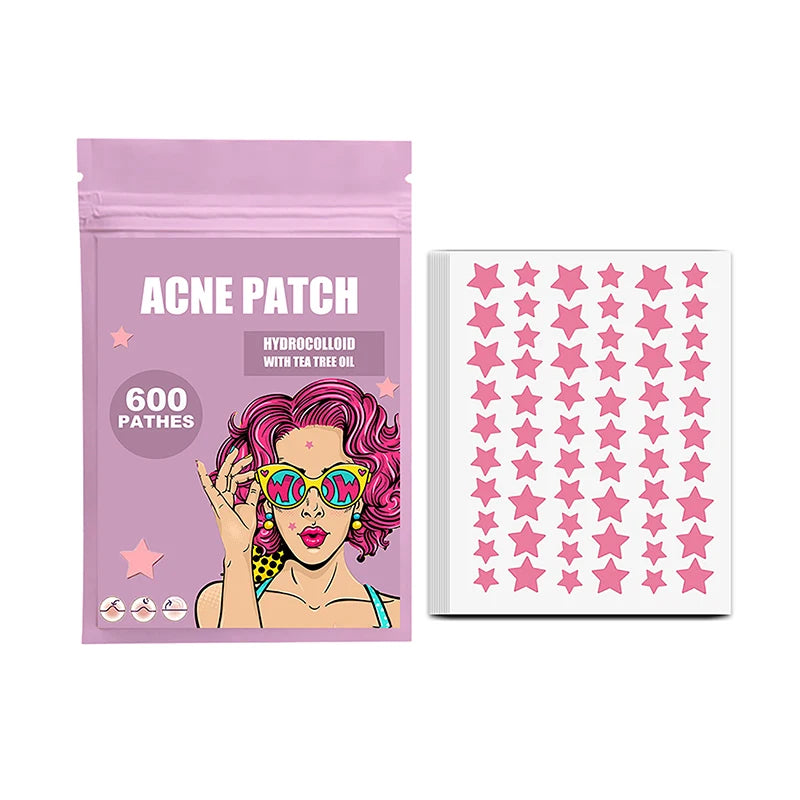 300/600/1200 PCS/SET Star Pimple Patch Acne Colorful Invisible Acne Removal Skin Care Stickers Concealer Face Spot Beauty Viralgem Store