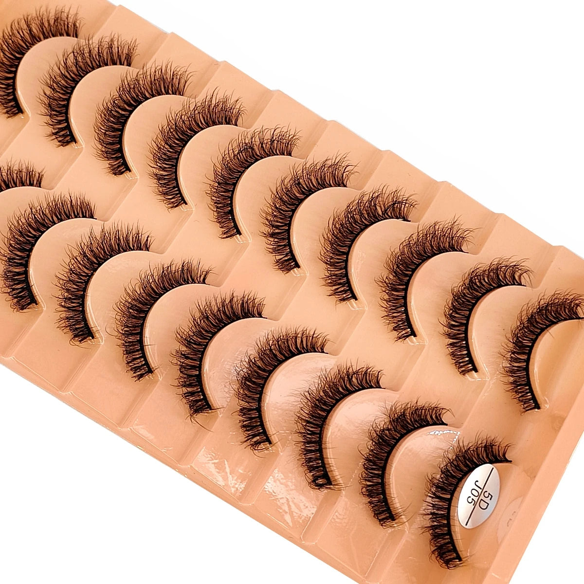 10 Pairs 3D Faux Mink Lashes Fluffy Soft Beauty Wispy Natural Short False Eyelashes Curly lashes Makeup Classic Thick eyelashes