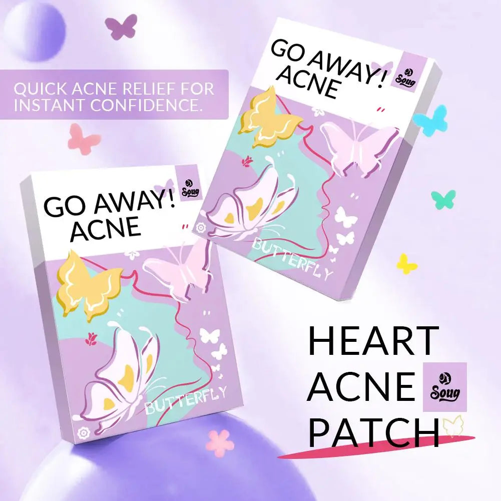 120Pcs Butterfly Shape Acne Pimple Patch Stickers Blemish Spot Concealer Cover 0.1mm Acne Treatment Pimple Remover Skin Care Viralgem Store