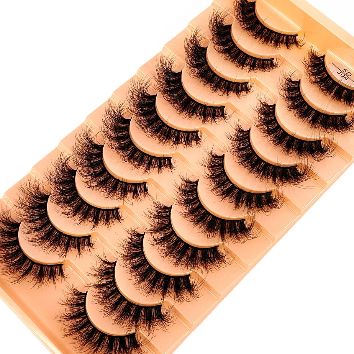 10 Pairs 3D Faux Mink Lashes Fluffy Soft Beauty Wispy Natural Short False Eyelashes Curly lashes Makeup Classic Thick eyelashes