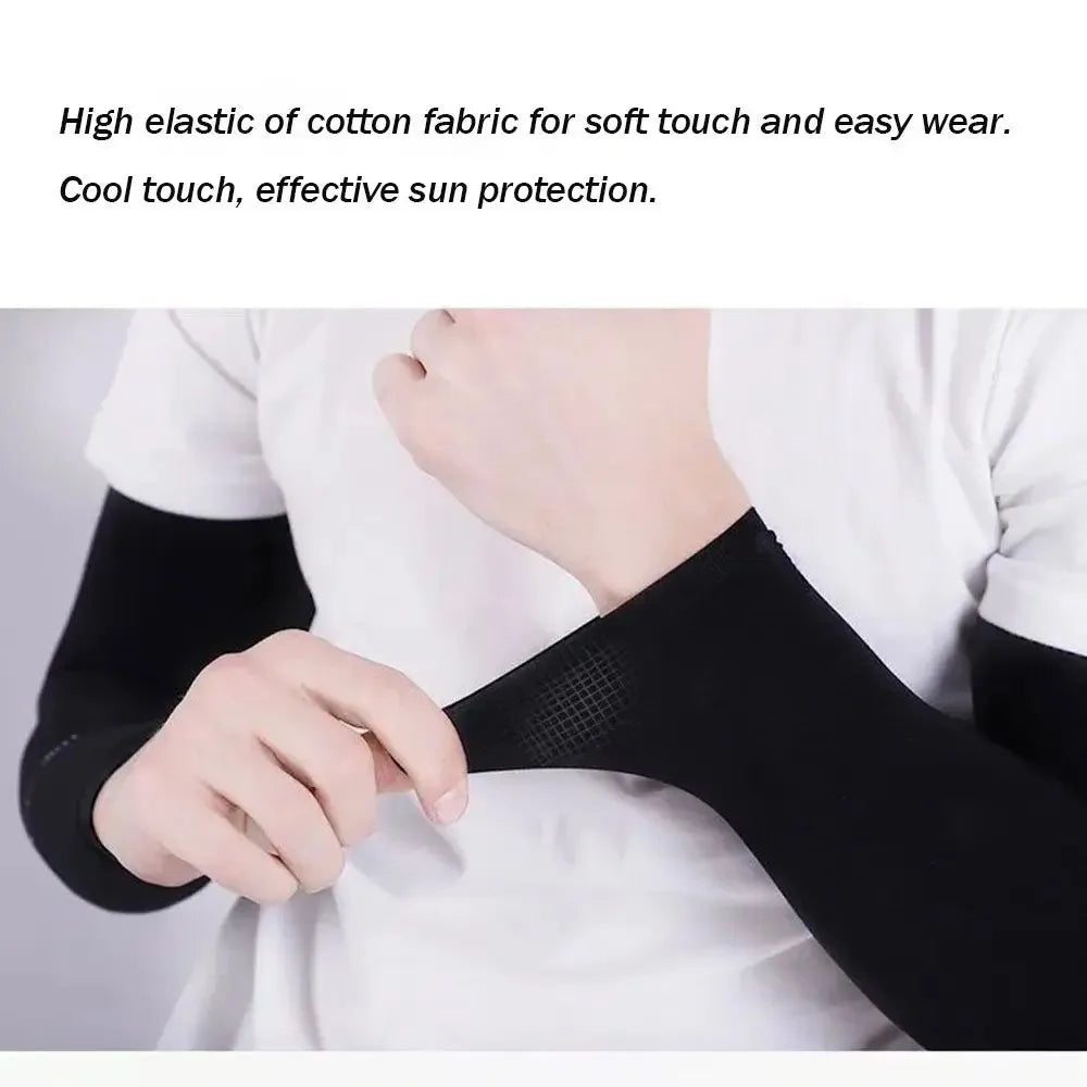 1 Pair Arm Sleeves Warmers Sports Sleeve Sun UV Protection Hand Cover Cooling Warmer Running Fishing Cycling Arm Cover