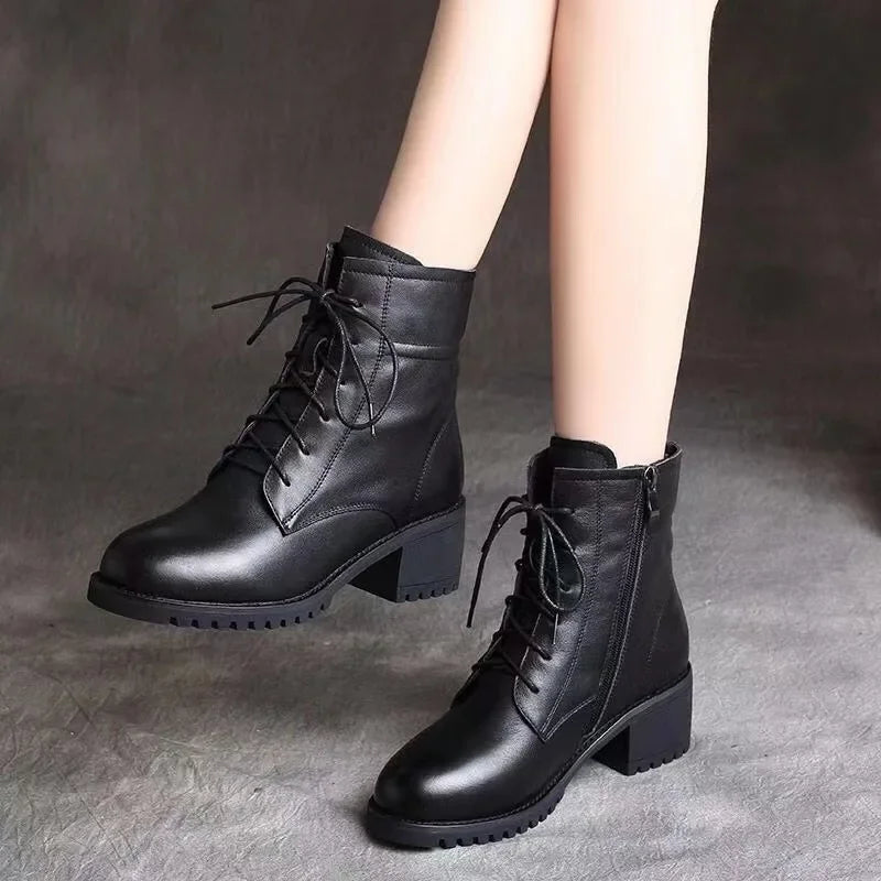 2024 High Quality Ladies Shoes Side Zipper Women's Boots Fashion Cross-tied Modern Boots Women Hot Sale Plus Size Ankle Boots Viralgem Store