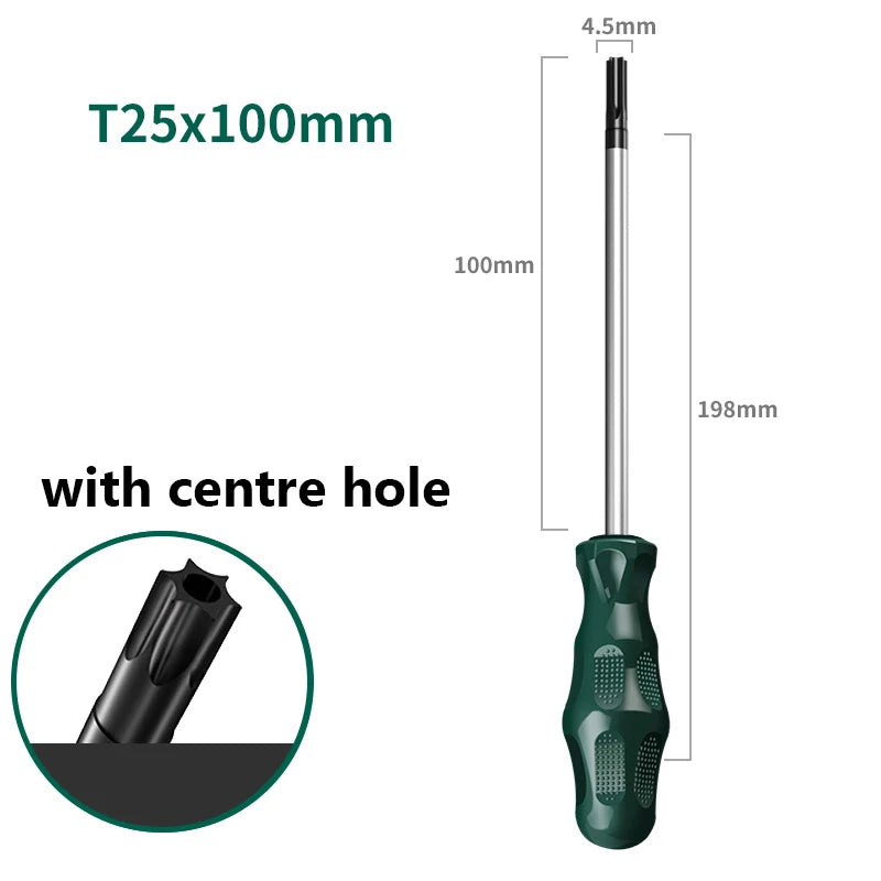 Torx Magnetic Screwdriver T6,T8,T10,T15,T20,T25,T27,T30,T40 Screwdrivers Hand Tool Torx Security Screw Driver Viralgem Store