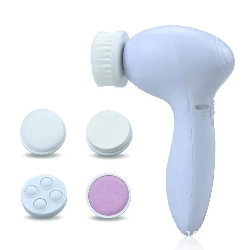 5 in 1 Facial Cleanser Pore Cleanser Face Massager Deep Electric Cleansing Brush Pore Cleaner Blackhead Remover Skin Beauty Care Viralgem Store