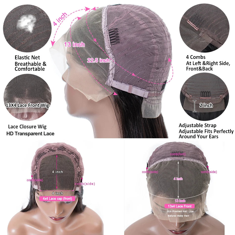 13x4 Kinky Curly Lace Front Human Hair Wigs For Women 100% Brazilian HD Deep Wave Frontal Wig Water Curly Human Hair Wig Sale Viralgem Store