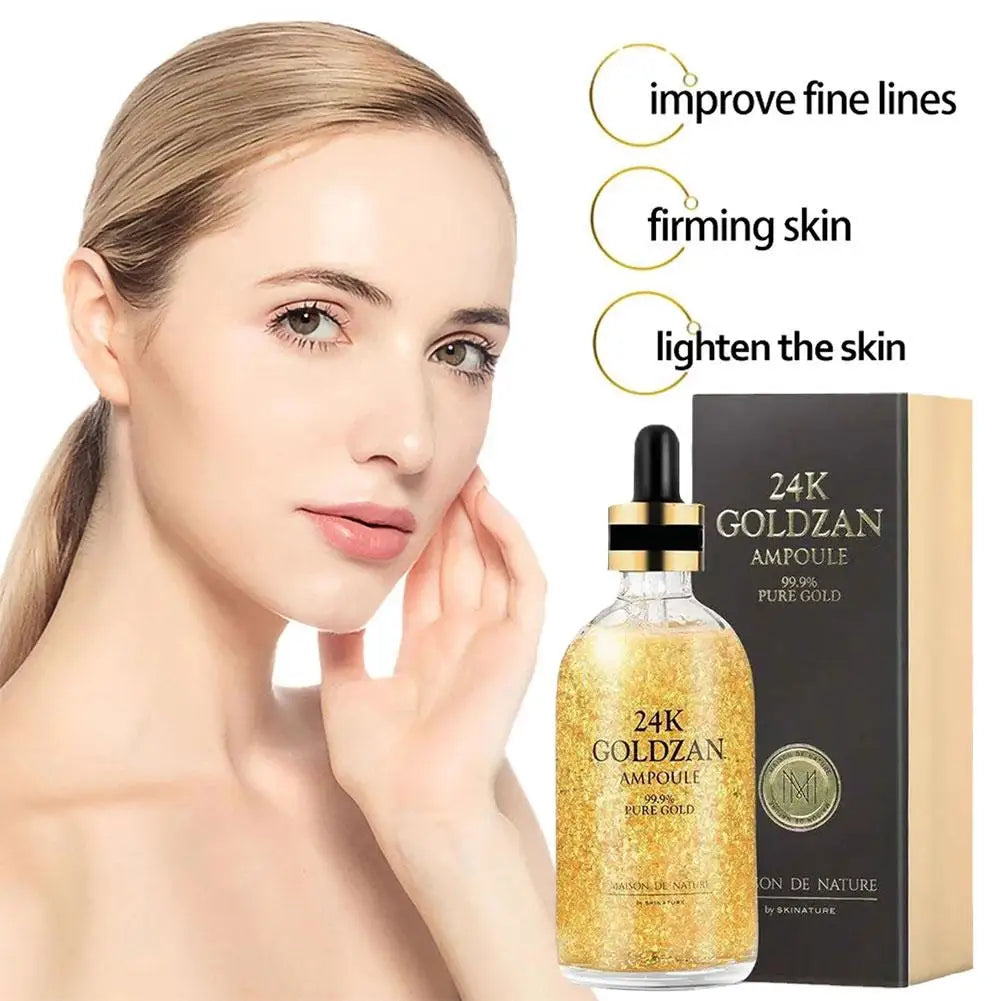 24K Gold Niacinamide Face Serum Anti Aging Hyaluronic Acid For Face Shrinks Pores Korean Skin Care Products Korean Cosmetic M1P2