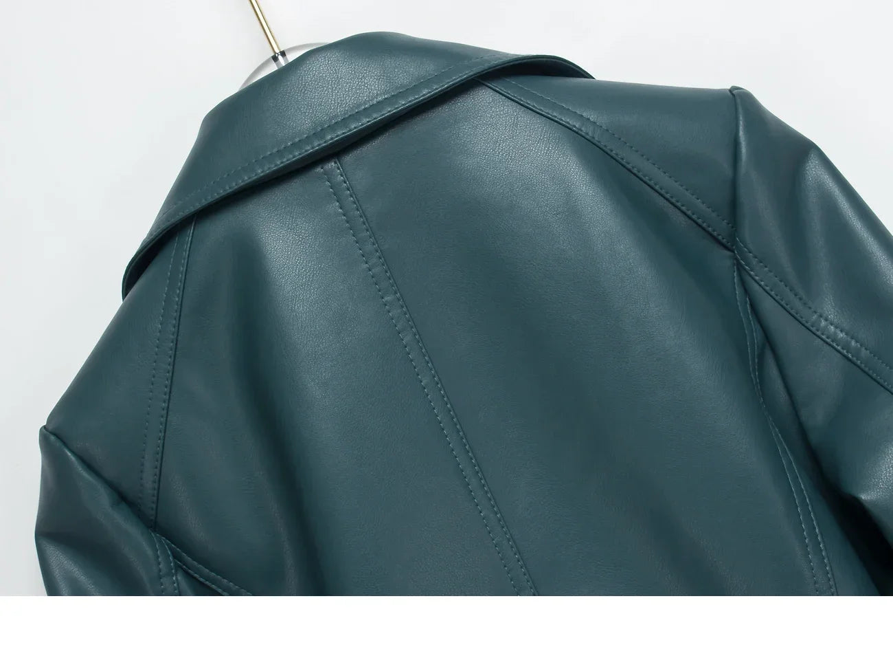 Spring Autumn Vintage Faux Leather Jacket Women Brown Moto Biker  Leather Coats Casual Street Wear Zipper PU Basic Outwear