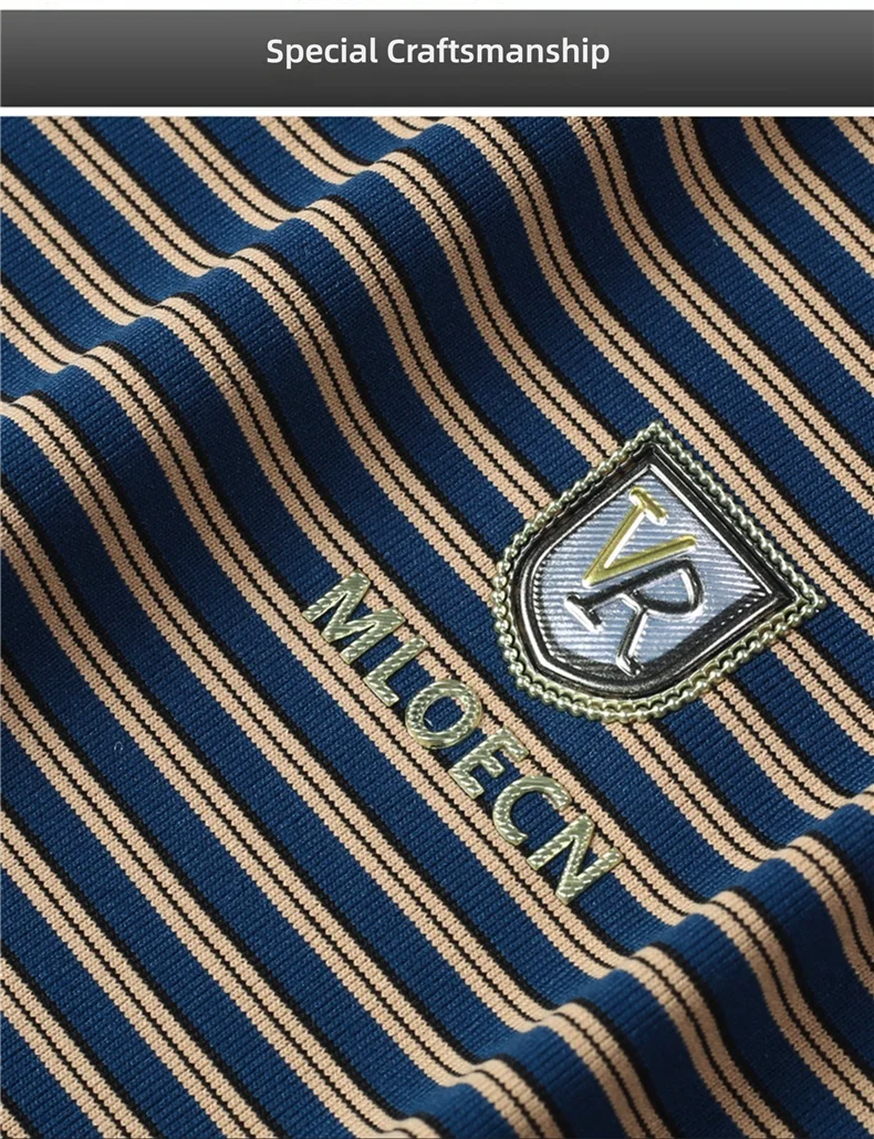 Top Grade 2025 Summer Brand Designer Polo Shirts For Men Summer Stripped Slim Fit Short Sleeve Casual Tops Fashions Men Clothes Viralgem Store
