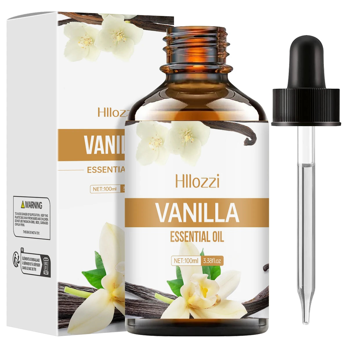 Vanilla essential oil for face, SPU, aromatherapy diffuser, DIY soap, suitable for all skin types, long-lasting fragrance Viralgem Store