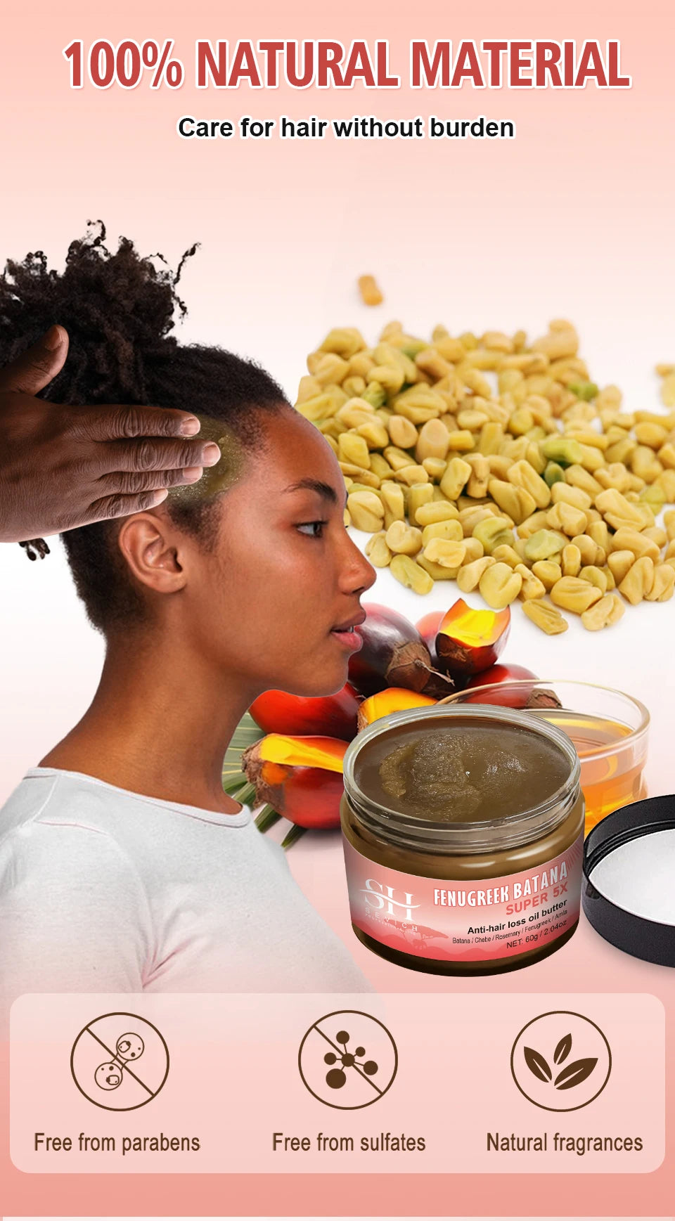 Super 5x Fenugreek Anti-Hair Loss Oil For Man Hair Treatment Fast Regrowth Thicken Oils Scalp Damaged  Repair Care Products Viralgem Store