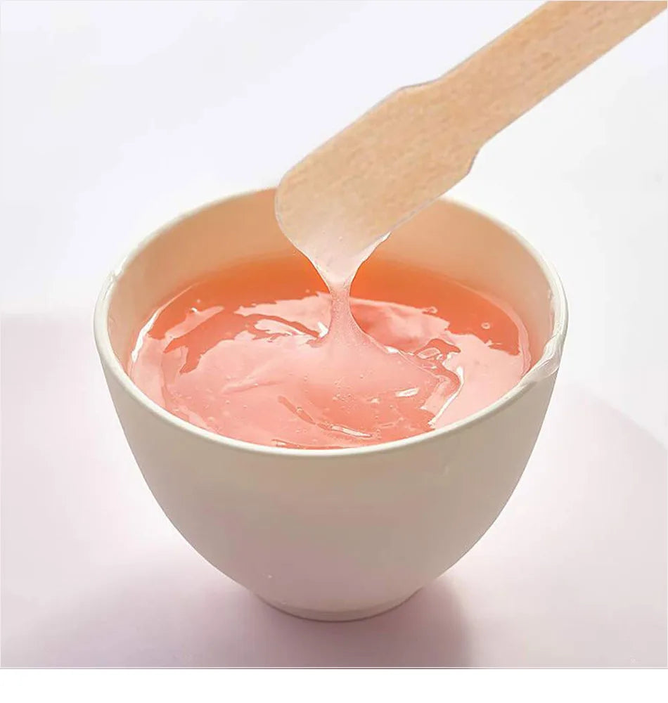 100Pcs Wooden Hair Removal Stick Face Wax Sticks Depilation Spatula Body Eyebrow Applicator Smooth Tongue Depressor Beauty Tools