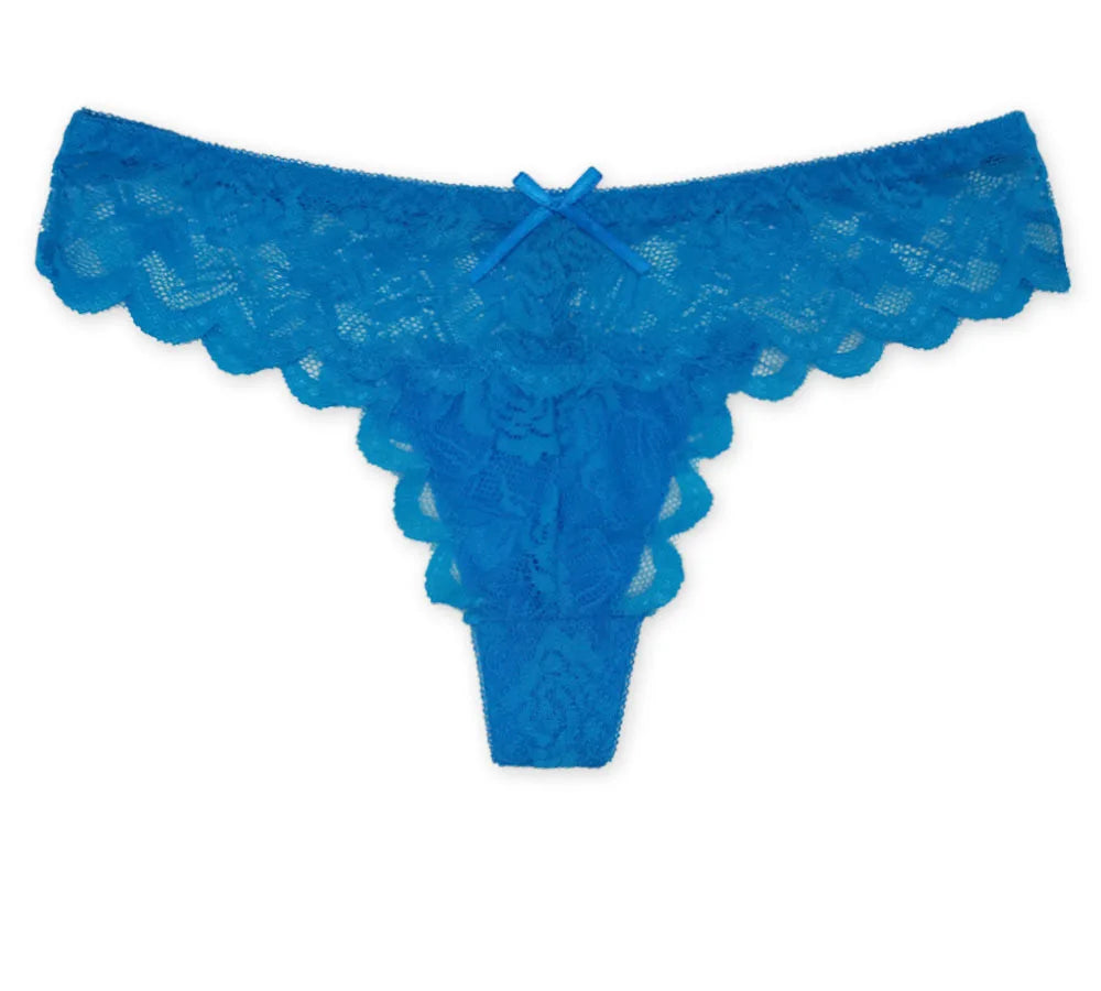 5 PCS/Set Sexy Lace Thong Women Low Waist Panties Transparent Underwear Ladies Lingere Panty Underware Womens G String 87169 Viralgem Store