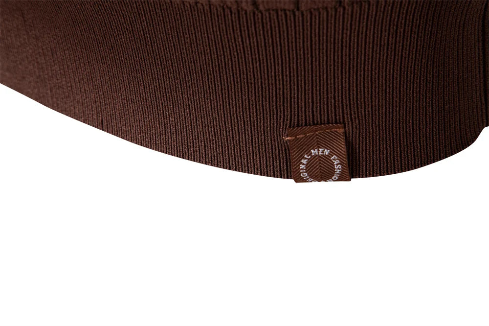 2025 Button Down Polo Shirt Men Solid Color Stripe Long Sleeve Fall Winter Luxury Warm Touch Business Casual Mens Polo Shirts