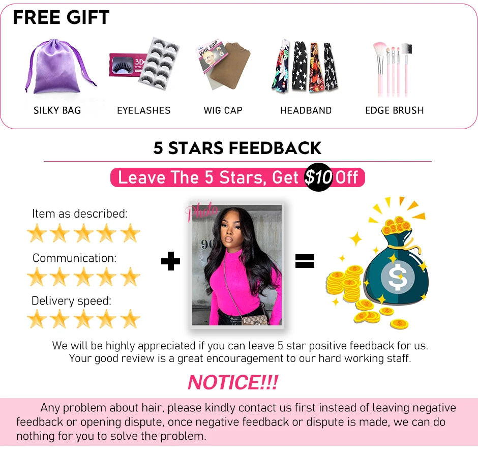 13x4 13X6 Body Wave Transparent Lace Front Wig Bling Hair HD Frontal Wig 180% Density Human Hair 4x4 Lace Closure Wigs For Women