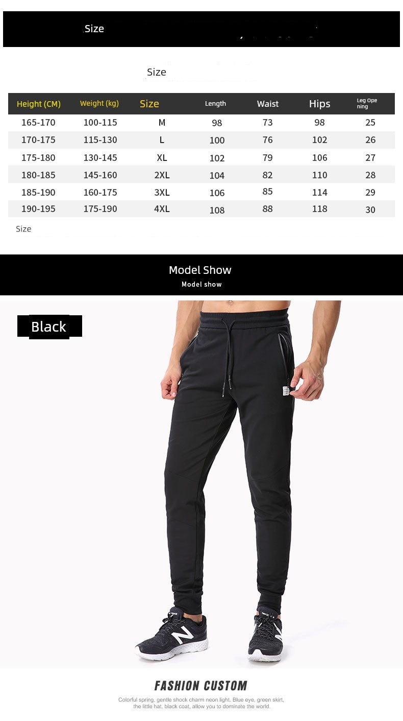 Thin Sports Trousers Men's Summer Running Pants New Arrival Men Skinny Pants Loose Breathable Casual Sweatpants