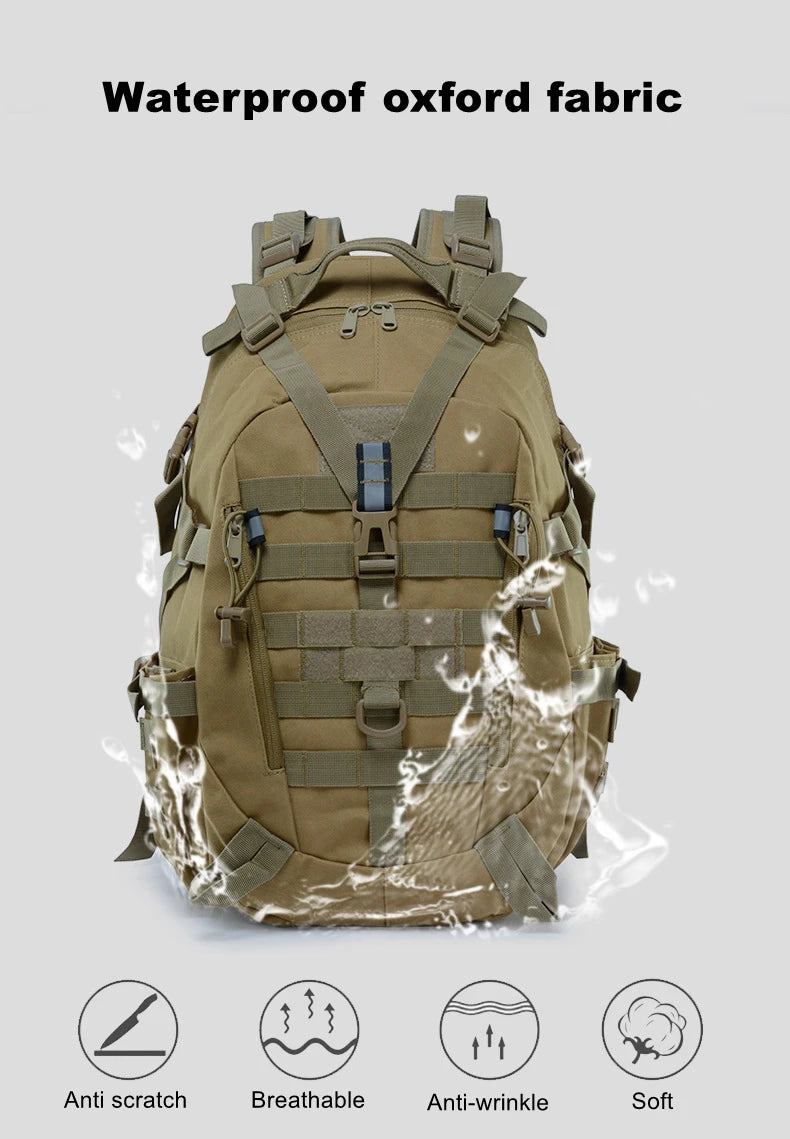 25L 900D Nylon Waterproof Backpack Outdoor Military Rucksacks Tactical Sports Camping Hiking Trekking Fishing Hunting Bag