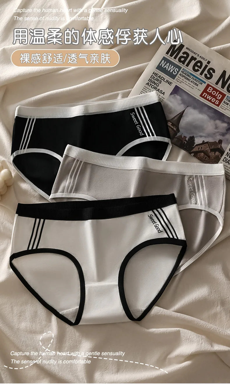 Women Panties Women Sexy Low Rise Briefs Sports Female Solid Color Breathbale Underwear Soft Lingerie