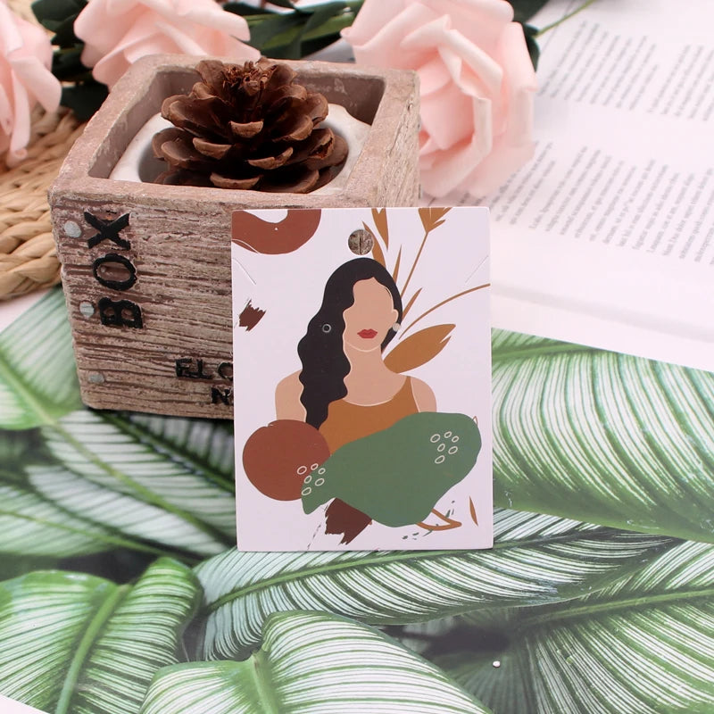 20Pcs/Lot 6x8cm Earrings Display Card Necklace Holder Favor Jewelry Organizer Ear Studs Jewelry Display Packaging Cards Supplies