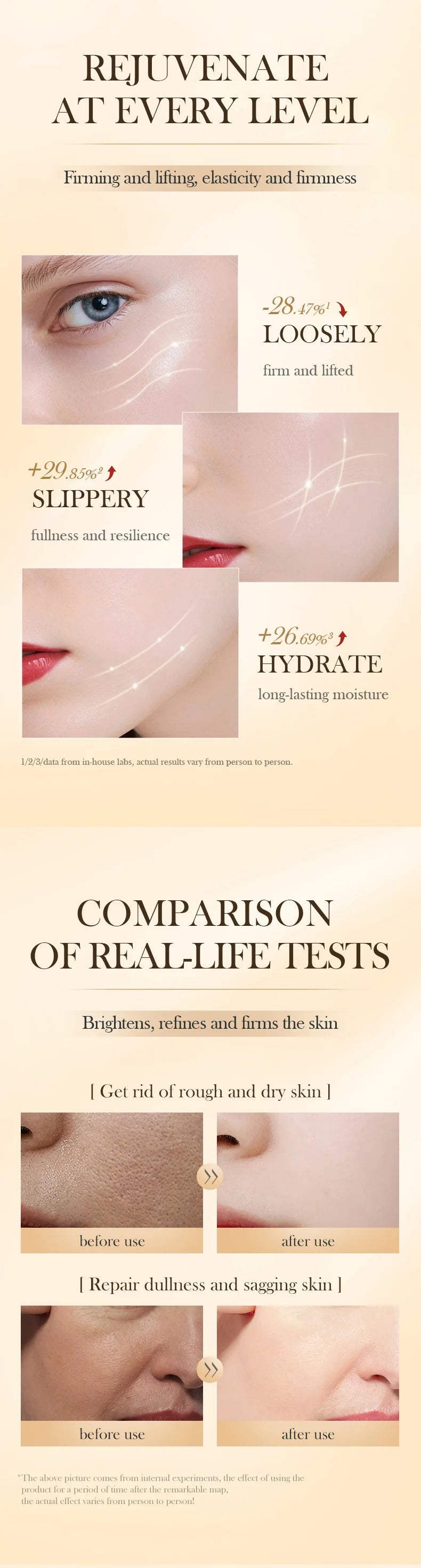 30pcs SADOER Rose Sanil Face Serum Capsule Facial Moisturizing Brightening Firming Facial Essence Beauty Face Skin Care Products