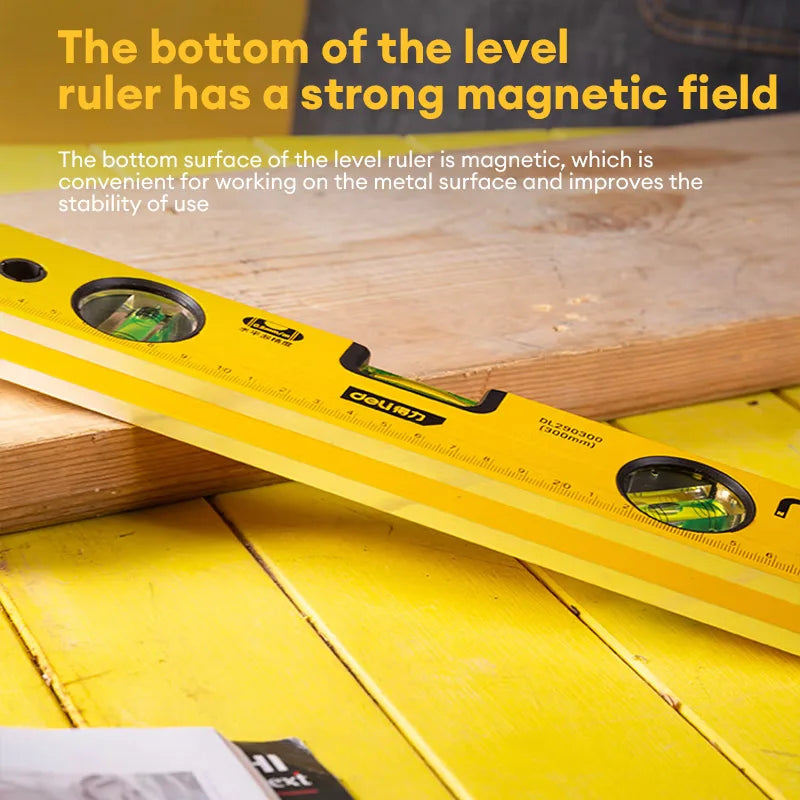 Spirit Level Magnetic Torpedo Level Tool with 3 Vials Aluminum Shockproof Bubble Level High Visibility Durable Measuring Leveler Viralgem Store