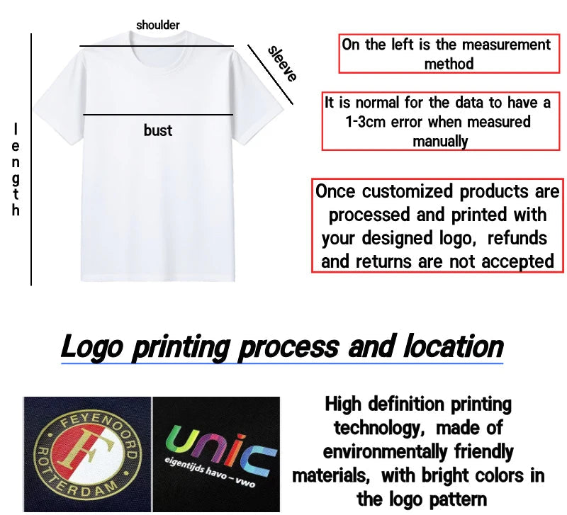 Street Youth Trendy Brand Pure Cotton T-shirt Customization, Printing Embroidered LOGO Logo DIY Club Customized Clothing Viralgem Store