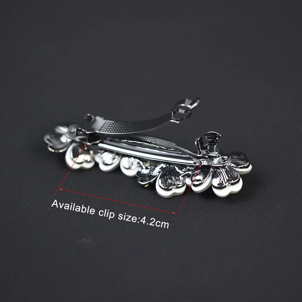 Women Headwear Small Size Rhinestone Hair Clip Flower Hair Barrette Fashion Cute Hair Accessories For Women Viralgem Store