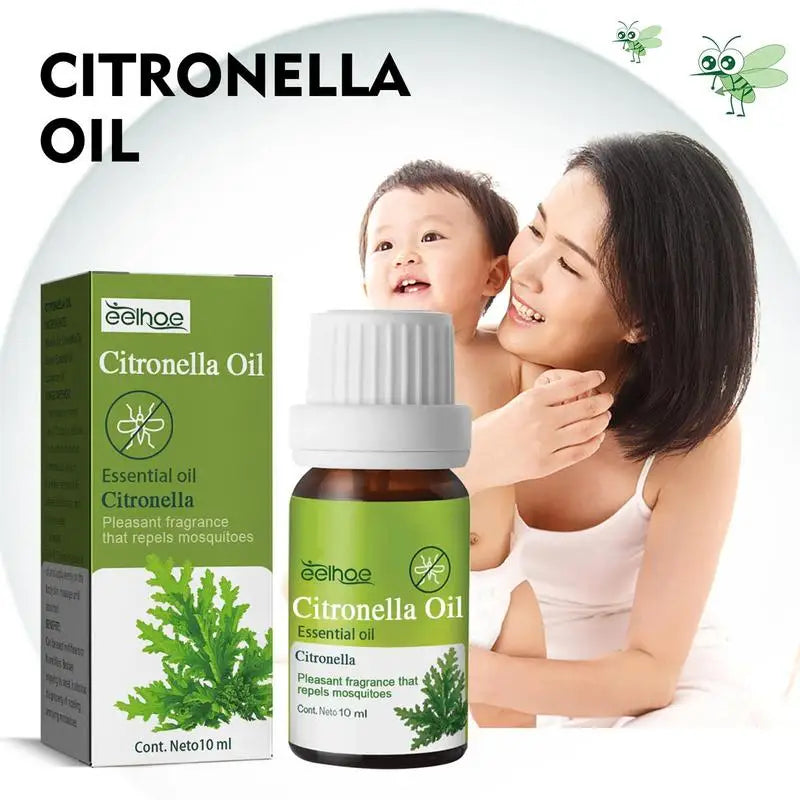 10ml Prevent Mosquito Bites Anti-itch Home Skin Care Mosquito Repellent Citronella Essential Oil Body Care For Beauty Health