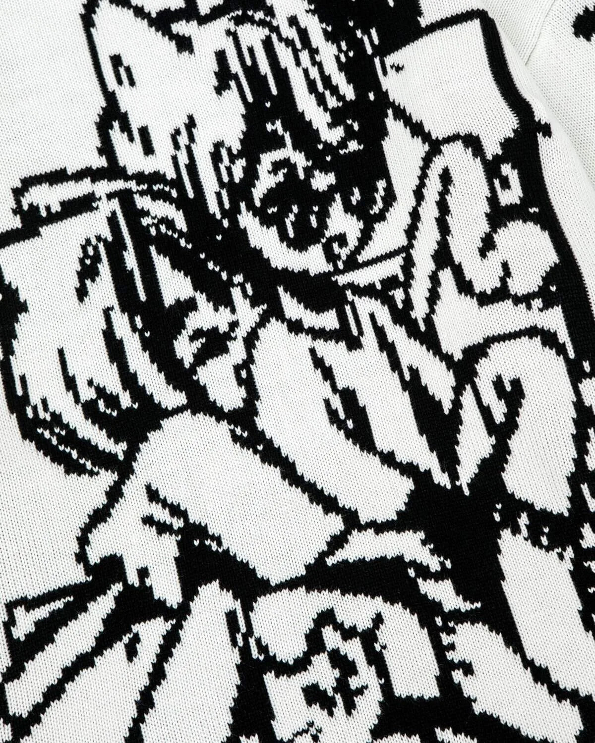 Vintage Cartoon Knitted Sweaters Men Casual Oversized Fashion Women Streetwear Tops Harajuku Pullover Y2k Aesthetic Clothes Goth