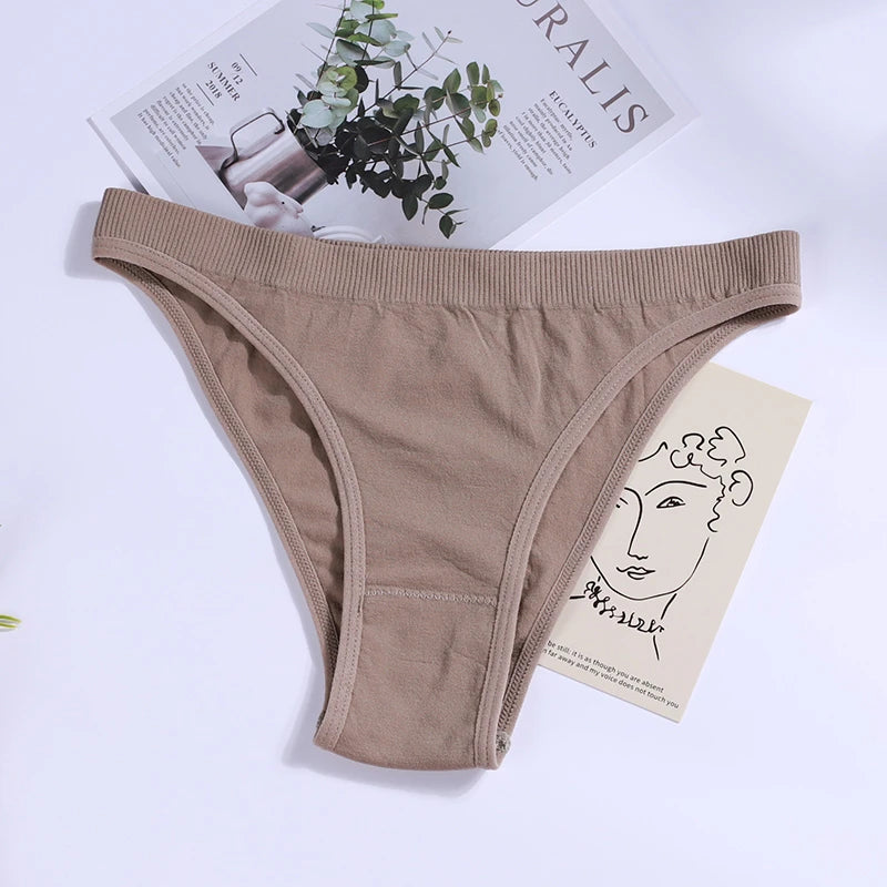 2PCS Women Panties Set Seamless Underwear Set Female Low Rise Briefs Underpants Sexy Lingerie Pantys 2022 Viralgem Store