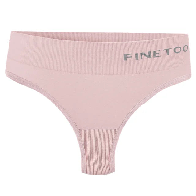3PCS/Set Women's Panties Sexy Underwear FINETOO Large Size Thong Women Seamless Panties High Waist Girls Thongs M-2XL Viralgem Store