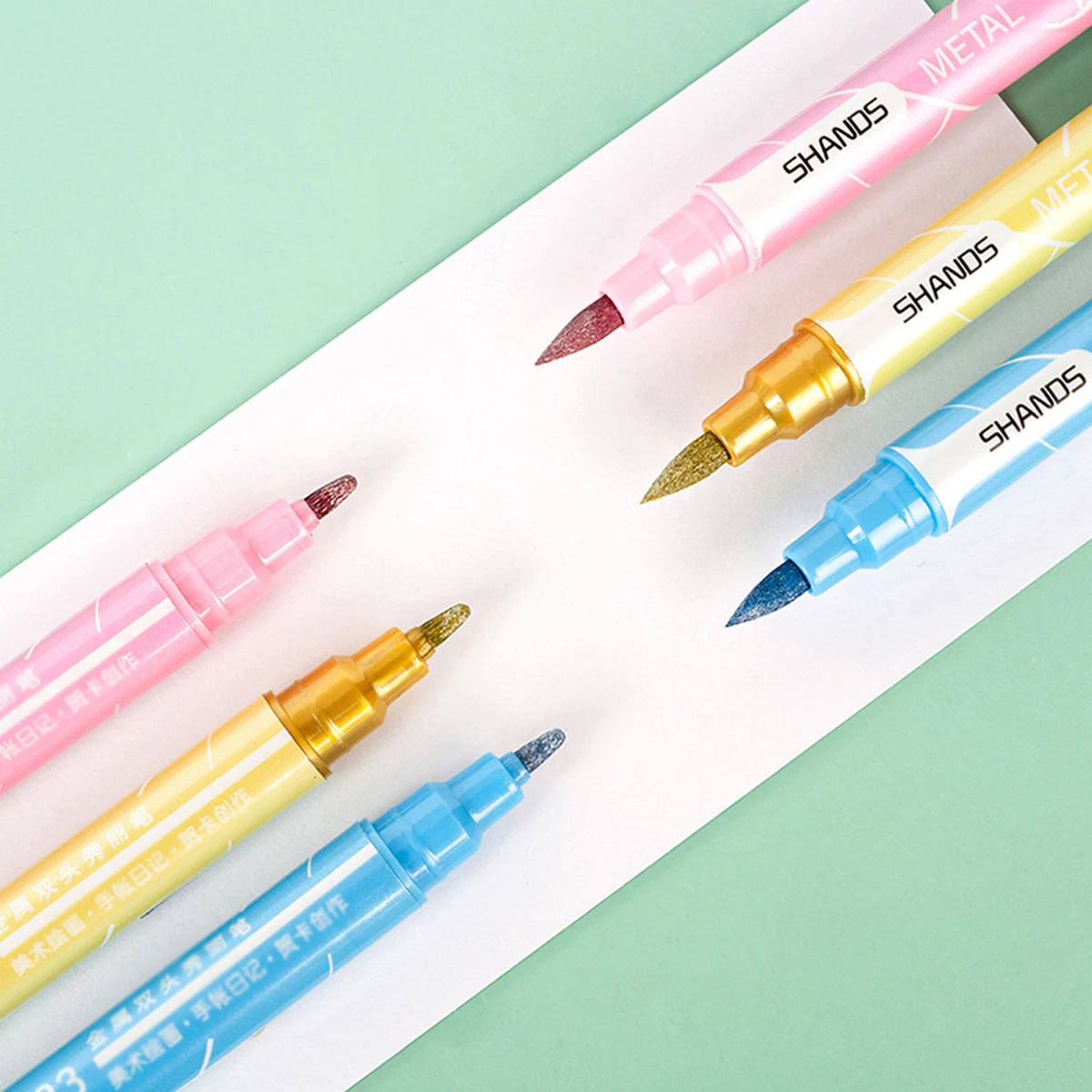 6/12 Pieces Double-ended Color Markers, Art High-value Hand-painted Pens, Suitable for Adults and Children School Office Gifts